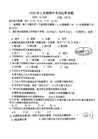 山东省聊城市东昌教育集团等九校联考2023-2024学年九年级上学期期中化学试题