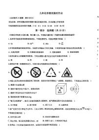 辽宁省沈阳市第一二六中学2023-2024学年九年级上学期12月月考化学试题