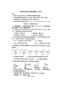 2022年广东省深圳市龙岗区实验学校中考模拟考试化学试题（PDF版无答案）