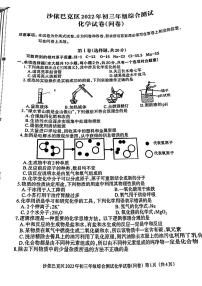 2022年新疆乌鲁木齐市沙依巴克区中考三模化学试题（PDF版 无答案）