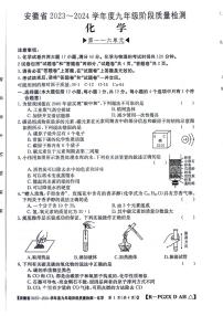 安徽省阜阳市太和县2023-2024学年九年级上学期12月月考化学试题