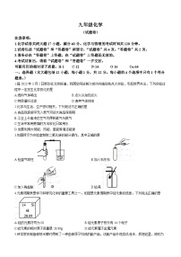 安徽省淮北市相山区第二中学2023-2024学年九年级上学期12月月考化学试题