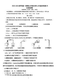 福建省福州市屏东中学2023-2024学年九年级上学期12月月考化学试卷