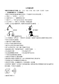 安徽省安庆市外国语学校2023-2024学年九年级上学期12月月考化学试题