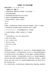 山东省泰安市东平县实验中学2023-2024学年 九年级上学期第二次月考化学试题（解析版）