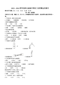 +北京市北京师范大学附属实验中学2023--2024学年九年级上学期12月月考化学试卷(无答案)