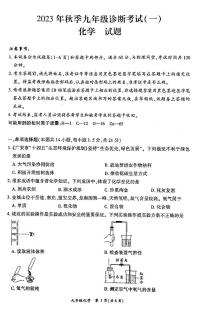 四川省广安市岳池县2023年九年级化学一诊（中考一模）试题（PDF版，含答案）