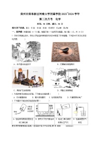 河南省郑州市郑东新区河南大学附属学校2023-2024学年九年级上学期第三次月考化学试卷