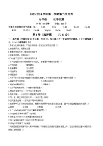 山东省聊城市东昌府区北大培文等8校联考2023-2024学年九年级上学期12月月考化学试题