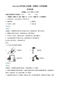 江苏省宿迁市沭阳县沭河中学2023-2024学年九年级上学期12月定时作业化学试题