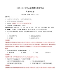 九年级化学期末模拟卷01（重庆专用，人教版1-9单元）-2023-2024学年初中上学期期末模拟考试