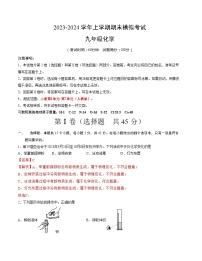 九年级化学期末模拟卷（湖南专用，人教版上册全部）-2023-2024学年初中上学期期末模拟考试