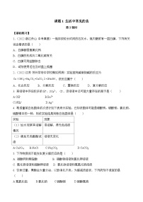 初中化学人教版九年级下册课题1 生活中常见的盐第3课时习题