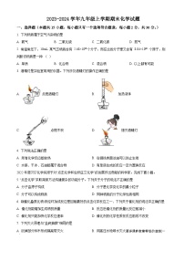 江苏省盐城市建湖县2023-2024学年九年级上学期期末模拟化学试题