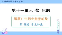 初中化学人教版九年级下册课题1 生活中常见的盐教课ppt课件