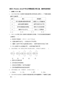 微粒构成物质---陕西三年(2021-2023)中考化学模拟题分类汇编