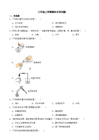 黑龙江省绥化市2023年八年级上学期期末化学试卷附答案