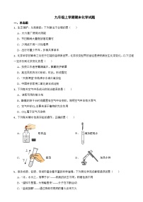 四川省巴中市2023年九年级上学期期末化学试题附答案