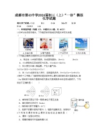 四川省成都市第四十三中学校2023-2024学年九年级上学期一诊模拟考试化学试题