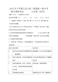 湖南省怀化市八县九校联合调研2023-2024学年九年级上学期1月期末化学试题