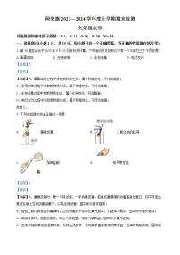 内蒙古呼伦贝尔市阿荣旗2023-2024学年九年级上学期期末考试化学试题