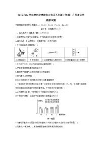 2023-2024学年贵州省贵阳市云岩区九年级上册1月月考化学试题（附答案）