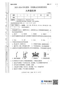 陕西省榆林市靖边县2023-2024学年九年级上学期期末学科素养评价化学试卷