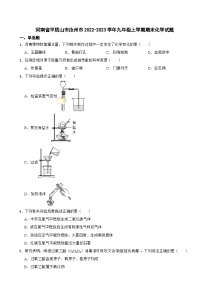 河南省平顶山市汝州市2023年九年级上学期期末化学试题附答案