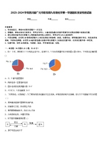 2023-2024学年四川省广元市旺苍县九年级化学第一学期期末质量检测试题含答案