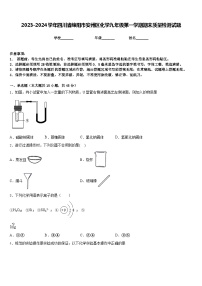 2023-2024学年四川省绵阳市安州区化学九年级第一学期期末质量检测试题含答案