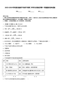 2023-2024学年四川省遂宁市遂宁市第二中学九年级化学第一学期期末统考试题含答案