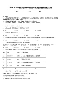 2023-2024学年山东省新泰市谷里中学九上化学期末检测模拟试题含答案