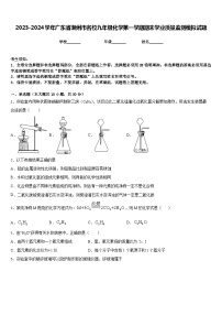 2023-2024学年广东省潮州市名校九年级化学第一学期期末学业质量监测模拟试题含答案