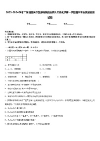 2023-2024学年广东省韶关市乳源瑶族自治县九年级化学第一学期期末学业质量监测试题含答案