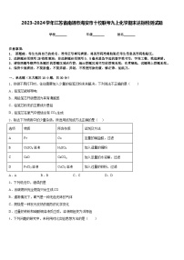 2023-2024学年江苏省南通市海安市十校联考九上化学期末达标检测试题含答案