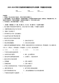 2023-2024学年江苏省常州市溧阳市化学九年级第一学期期末统考试题含答案