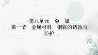 鲁教版中考化学复习第九单元金属第一节金属材料钢铁的锈蚀与防护课件