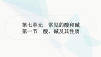 鲁教版中考化学复习第七单元常见的酸和碱第一节酸、碱及其性质课件