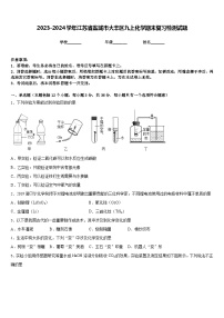 2023-2024学年江苏省盐城市大丰区九上化学期末复习检测试题含答案