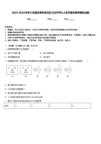 2023-2024学年江苏省苏州市虎丘区立达中学九上化学期末联考模拟试题含答案