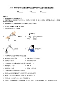 2023-2024学年江苏省苏州市立达中学化学九上期末综合测试试题含答案