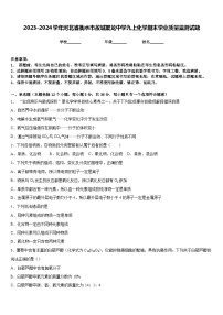 2023-2024学年河北省衡水市故城聚龙中学九上化学期末学业质量监测试题含答案