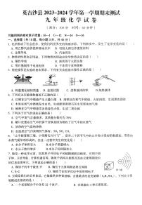 新疆喀什地区英吉沙县2023-2024学年九年级上学期1月期末化学试题