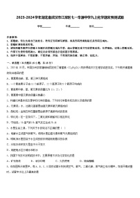 2023-2024学年湖北省武汉市江岸区七一华源中学九上化学期末预测试题含答案