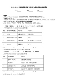 2023-2024学年湖北省武汉市硚口区九上化学期末调研试题含答案