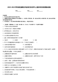 2023-2024学年湖北省黄石市富池片区化学九上期末综合测试模拟试题含答案