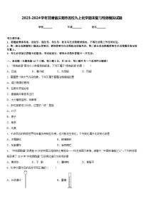 2023-2024学年甘肃省庆阳市名校九上化学期末复习检测模拟试题含答案