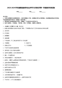 2023-2024学年福建省福州市金山中学九年级化学第一学期期末检测试题含答案