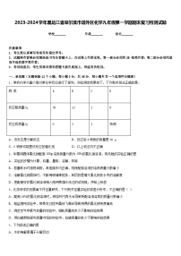 2023-2024学年黑龙江省哈尔滨市道外区化学九年级第一学期期末复习检测试题含答案