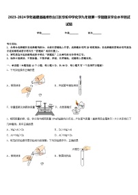 2023-2024学年福建省福州市台江区华伦中学化学九年级第一学期期末学业水平测试试题含答案